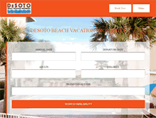 Tablet Screenshot of desotobeachproperties.com